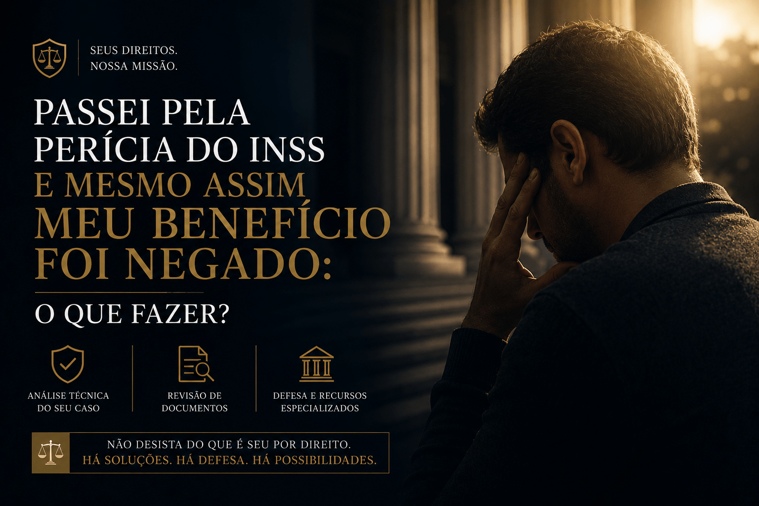 Passei pela perícia do INSS e o benefício foi negado: o que fazer? 