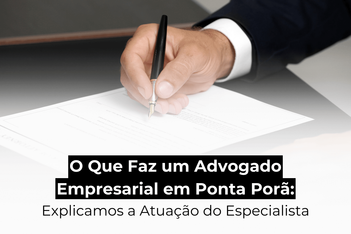 O Que Faz um Advogado Empresarial em Ponta Porã: Explicamos a Atuação do Especialista