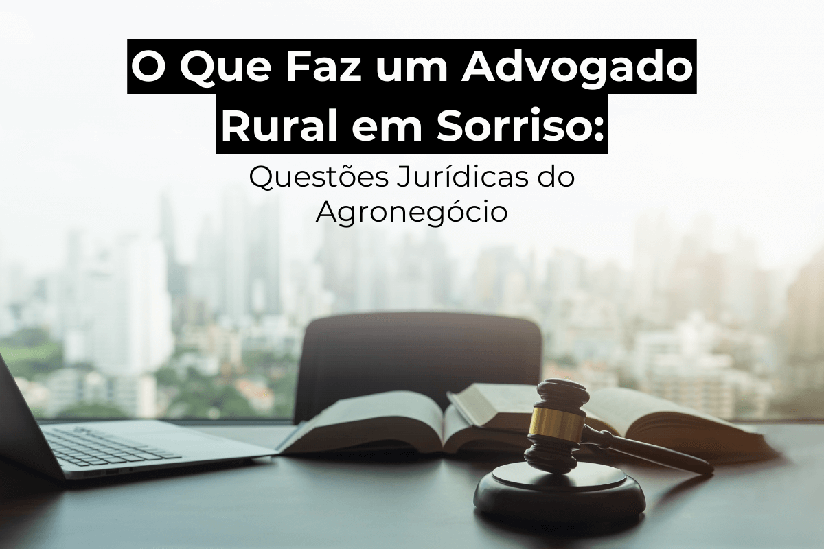 O Que Faz um Advogado Rural em Sorriso: Questões Jurídicas do Agronegócio