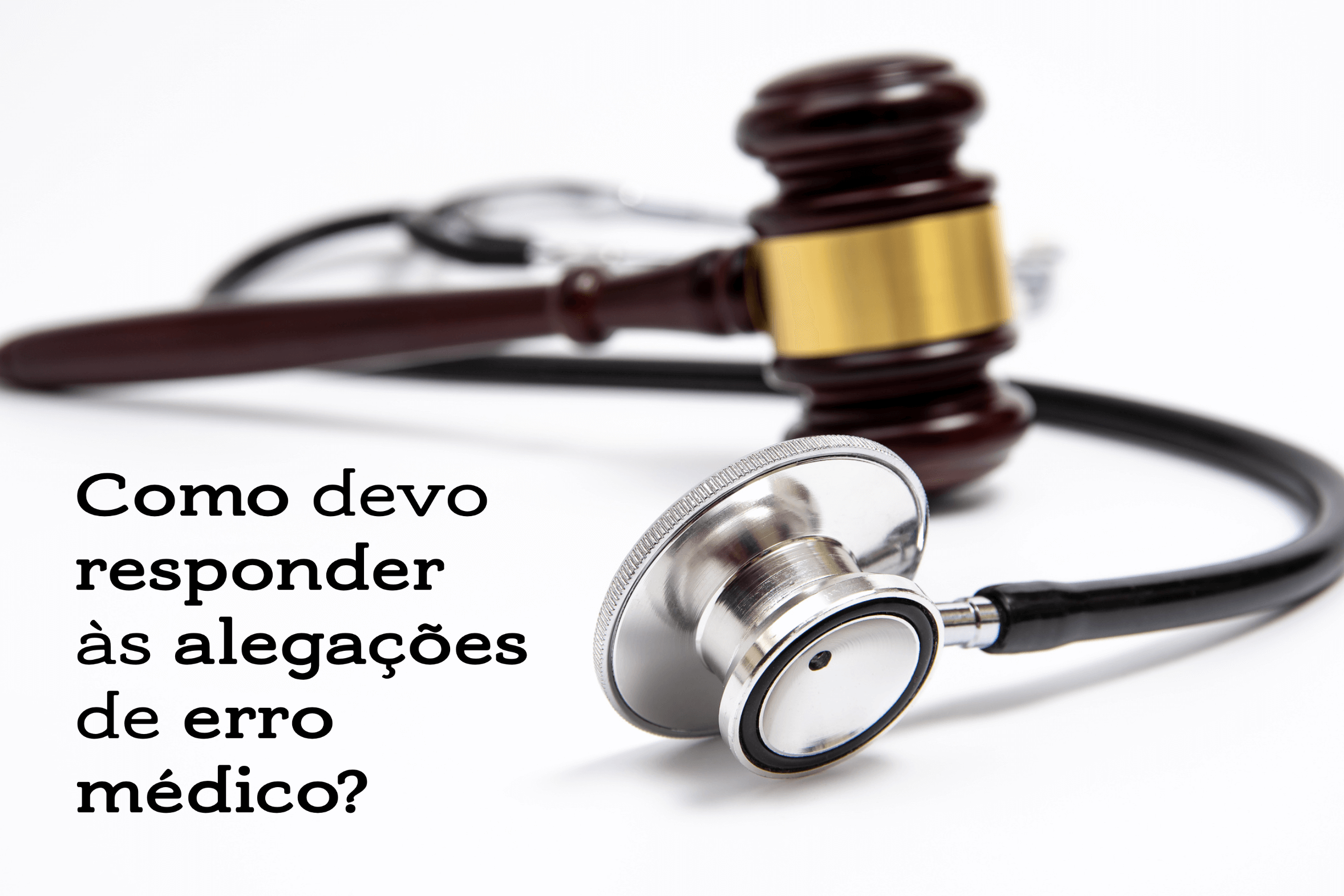 Como devo responder às alegações de erro médico?